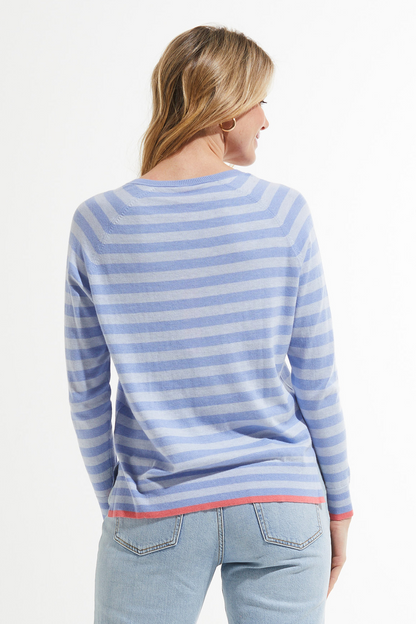 Zaket and Plover Stripe V Sweater