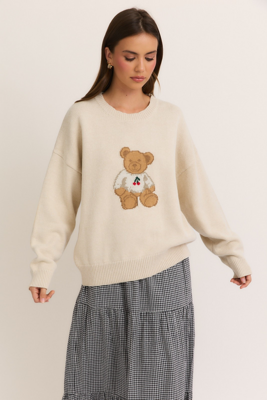 L/S Teddy Bear Sweater