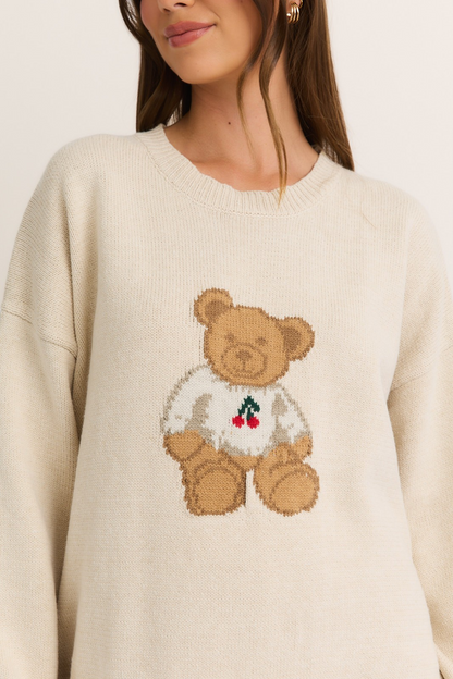 L/S Teddy Bear Sweater