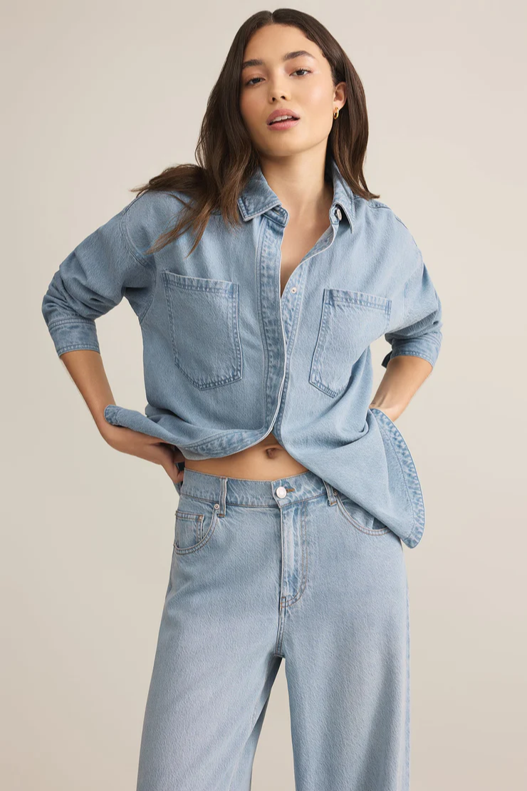 All Day Denim Jacket- Light Vintage Indigo