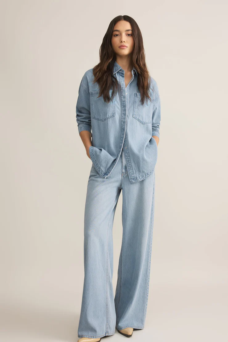 All Day Denim Jacket- Light Vintage Indigo