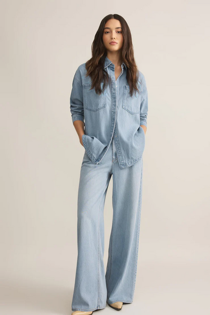 All Day Denim Jacket- Light Vintage Indigo