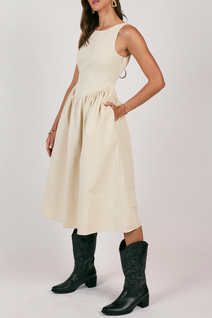 CORSET STYLE MIDI DRESS