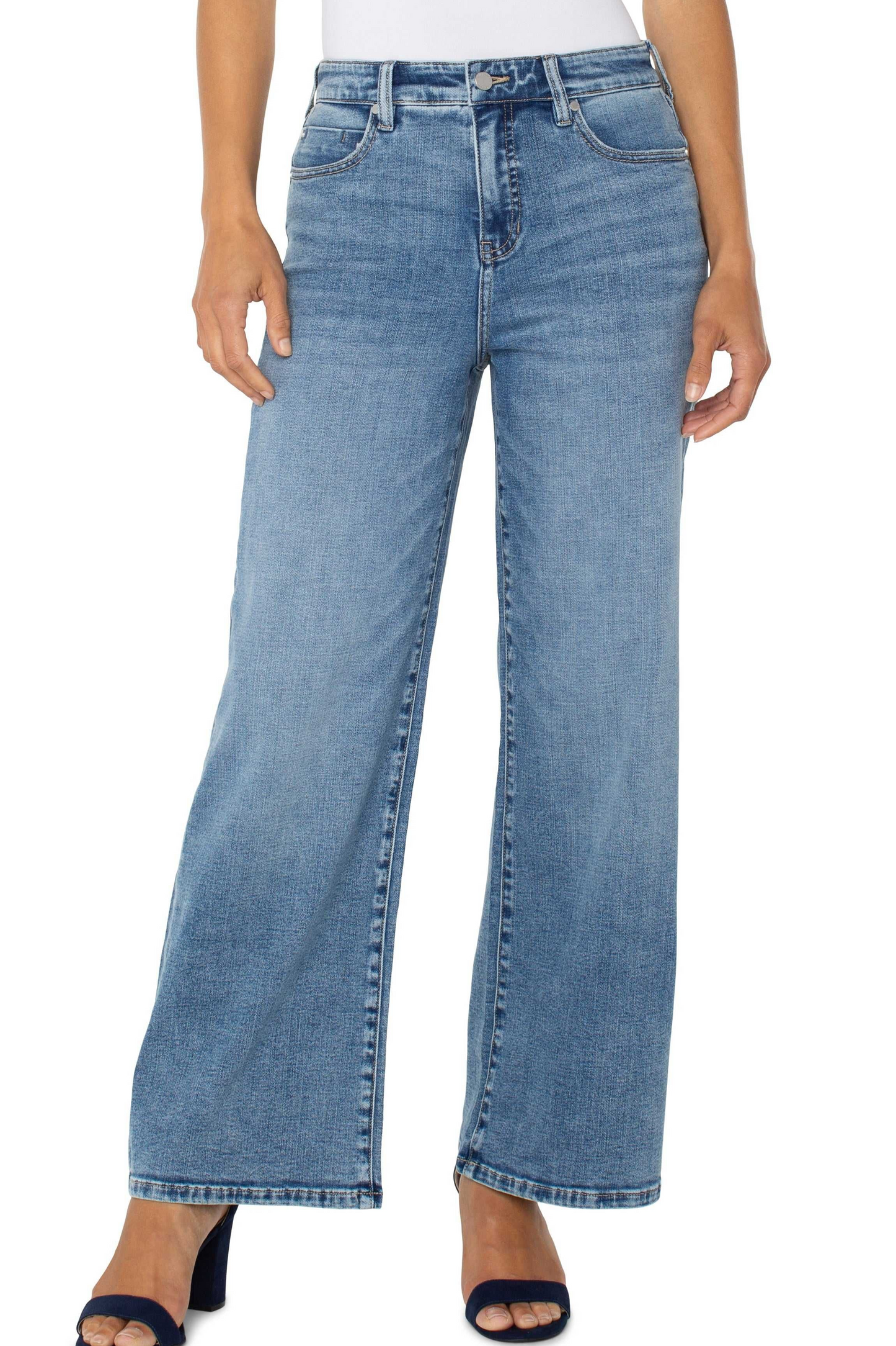 stride high rise wide leg jeans