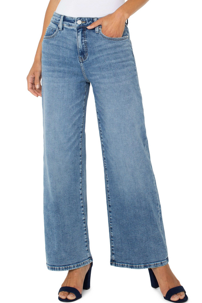stride high rise wide leg jeans