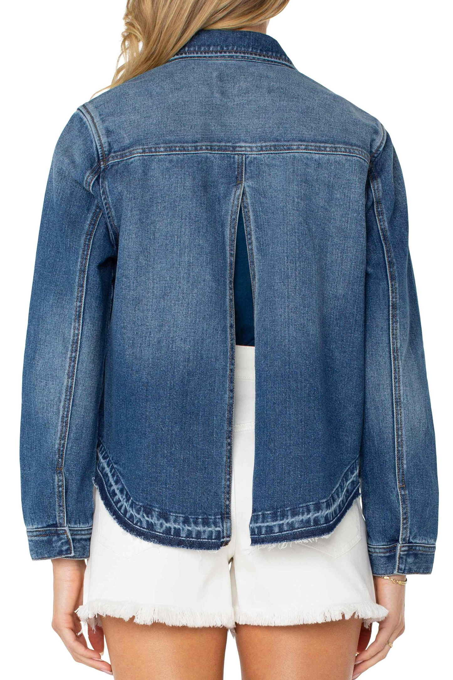 split back shirt jacket