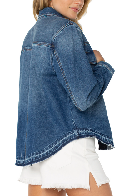 split back shirt jacket