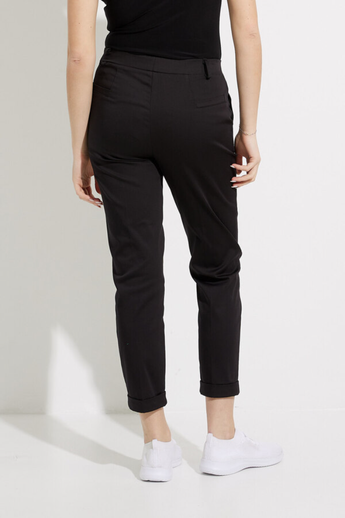 Black Cuffed Ankle Pants