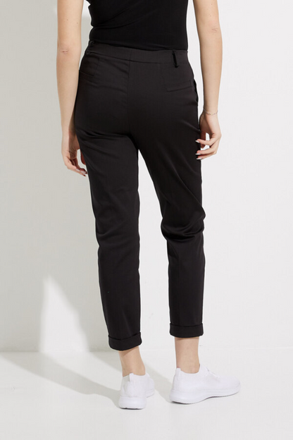 Black Cuffed Ankle Pants