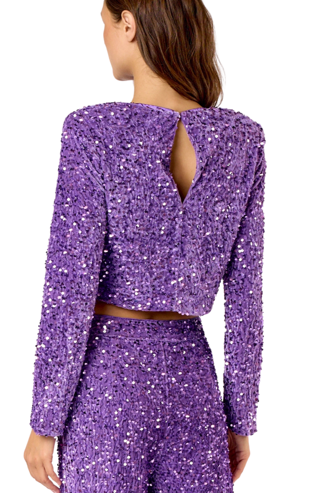 Velvet Sequin Top