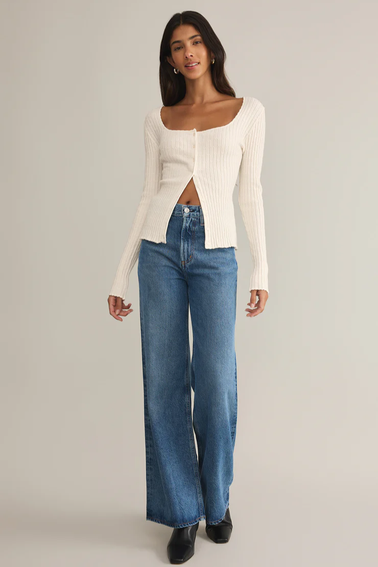 Emilie Button Up Sweater
