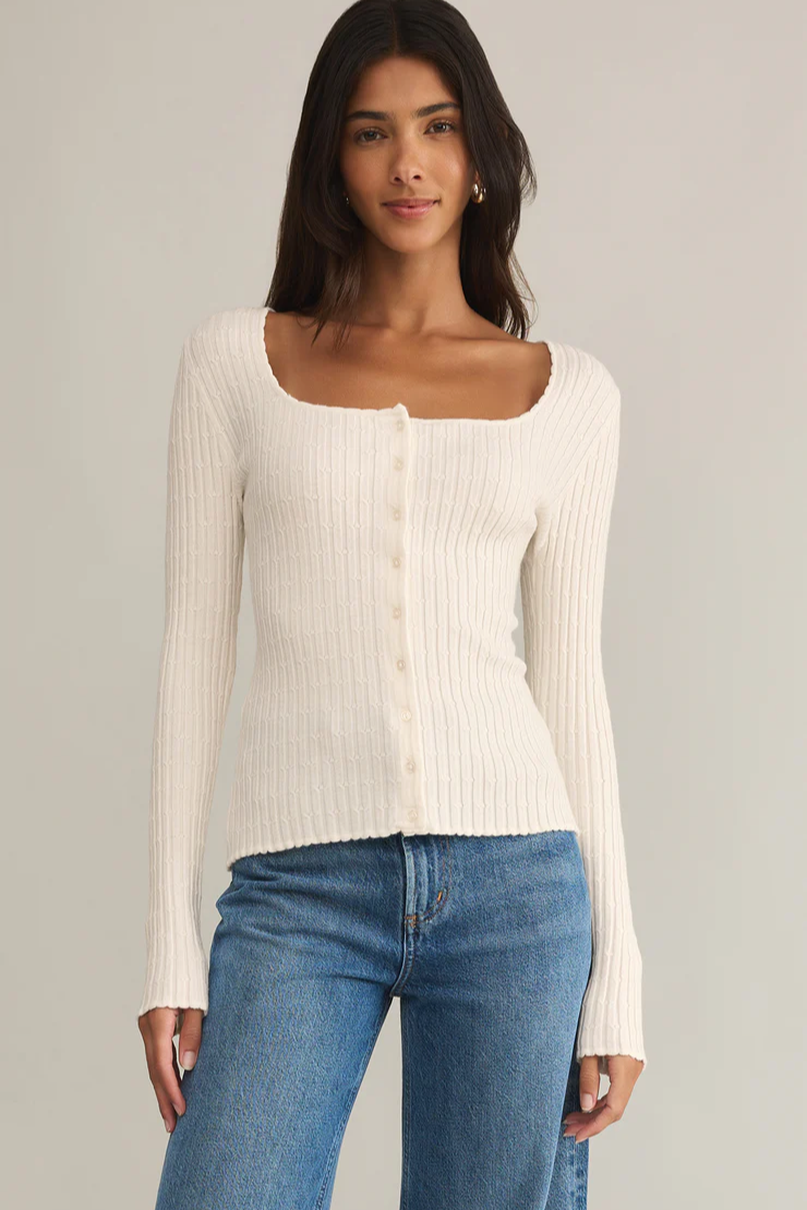 Emilie Button Up Sweater