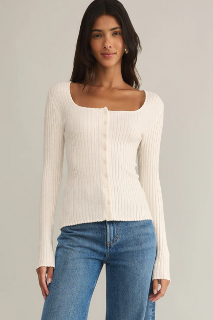 Emilie Button Up Sweater