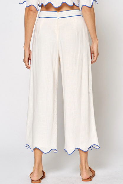 Embroidered Woven Pants