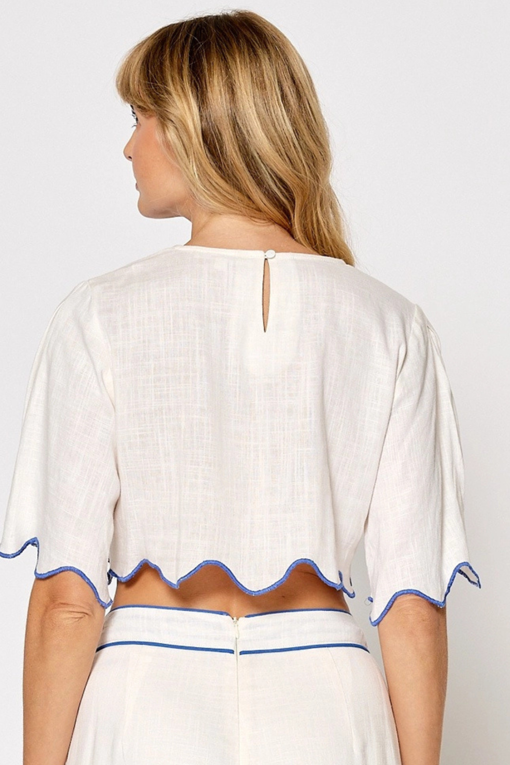 Embroidered Detail Top