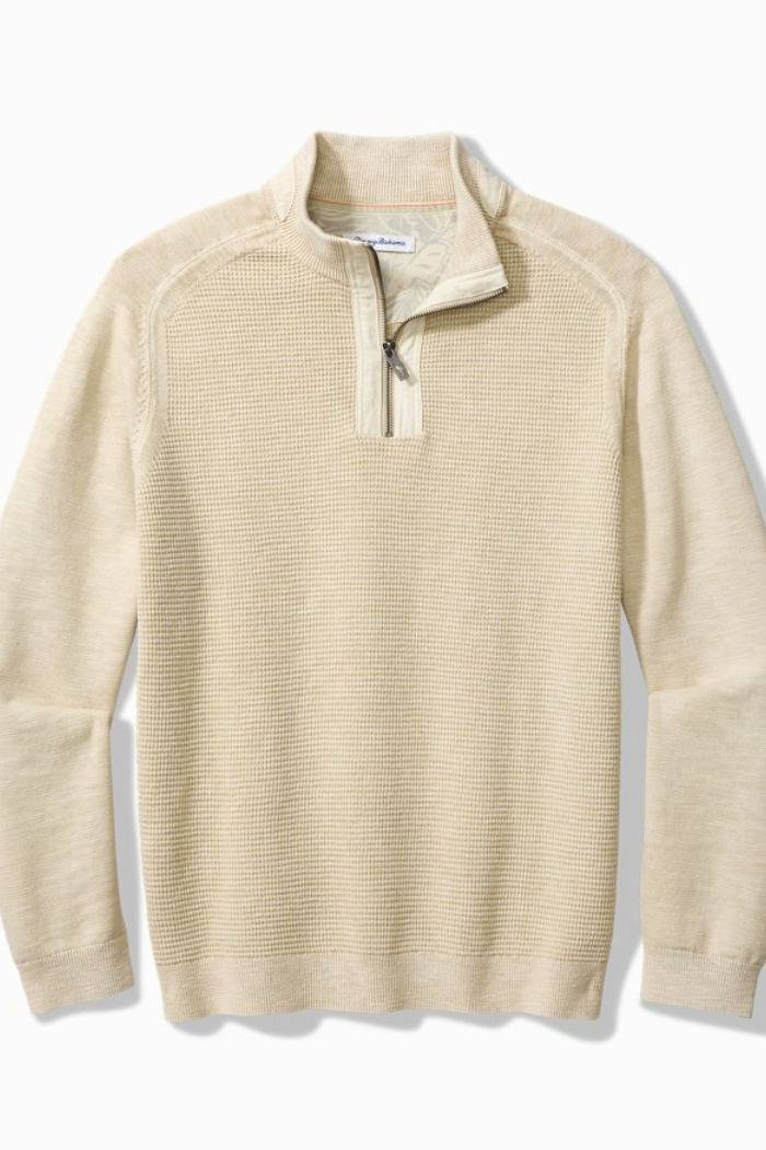 Tidemark Half Zip- French Clay
