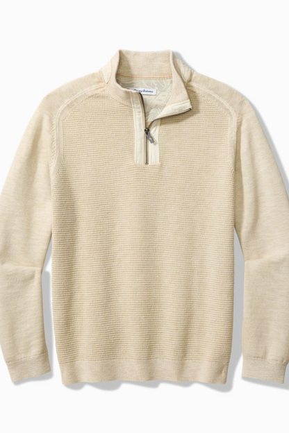 Tidemark Half Zip- French Clay