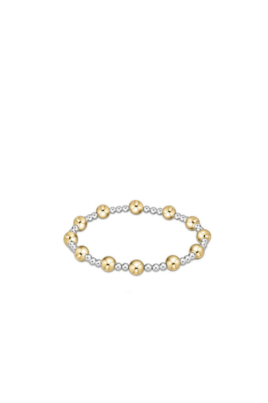 Classic Sincerity 6MM Mixed Metal Bead Bracelet