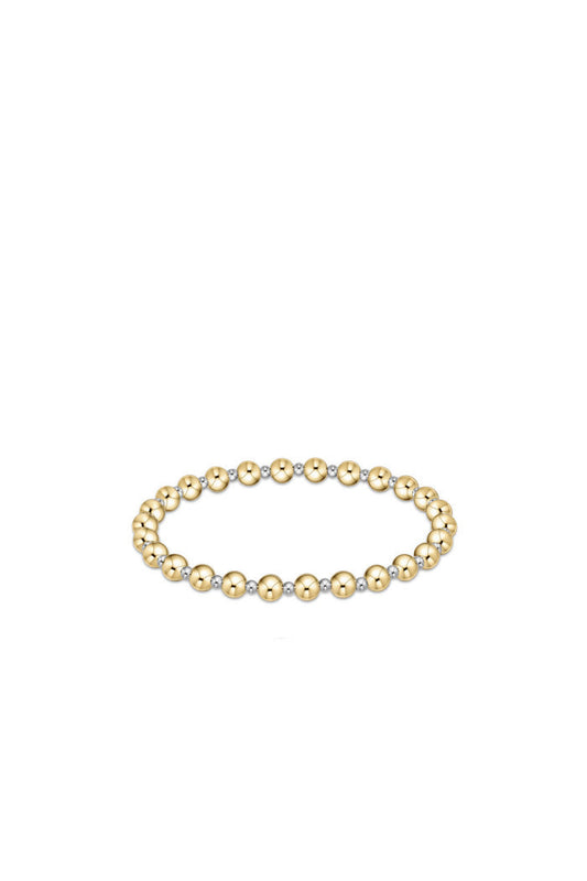 Classic Grateful 5MM Mixed Metal Bead Bracelet