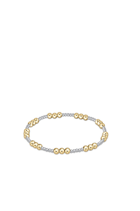 Classic Joy 4MM Mixed Metal Bead Bracelet