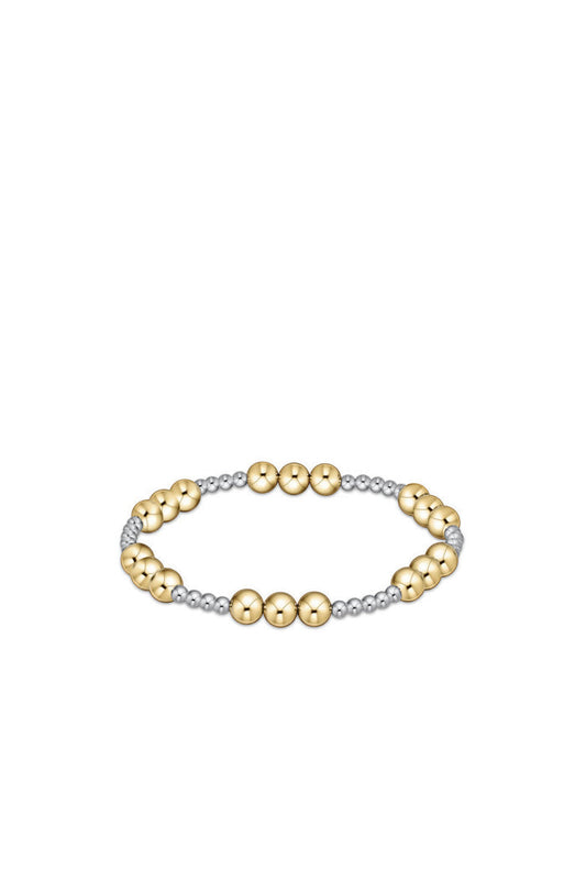 Classic Joy 6MM Mixed Metal Bead Bracelet
