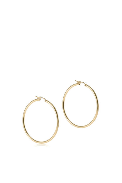 Round Gold 2" Hoop Smooth