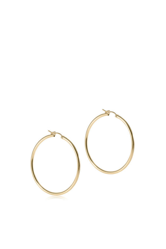 Round Gold 2" Hoop Smooth