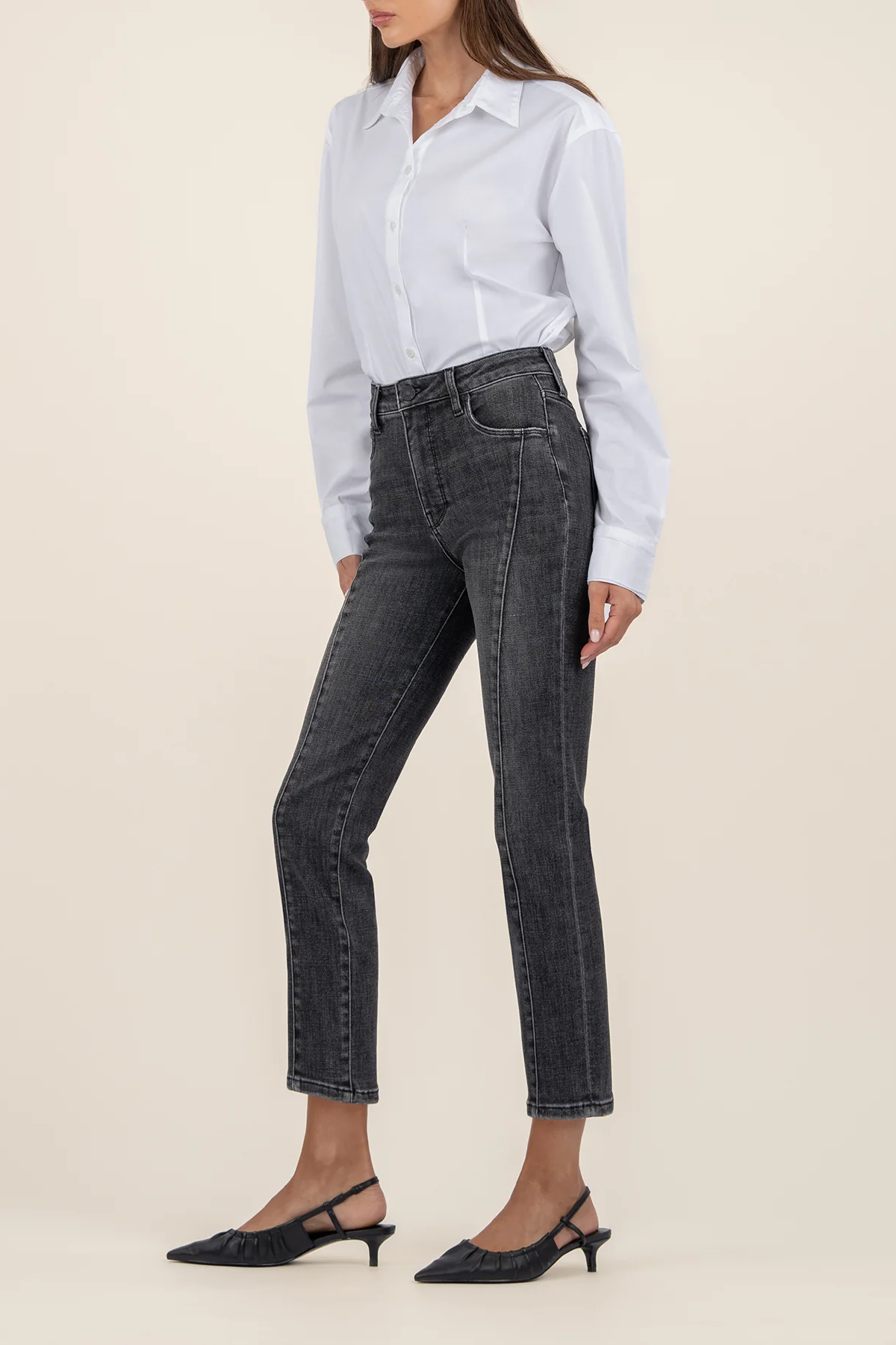 Reese High Rise Fab Ab - Create W/ Grey Base Wash