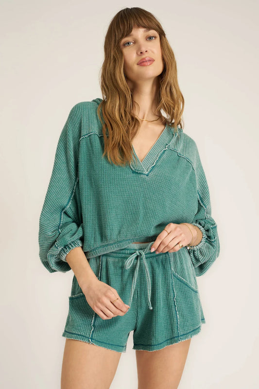 Dante Seamed Burnout Thermal Hoodie