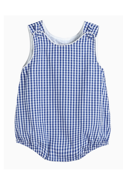 CLASSIC GINGHAM BABY BUBBLE ROMPER