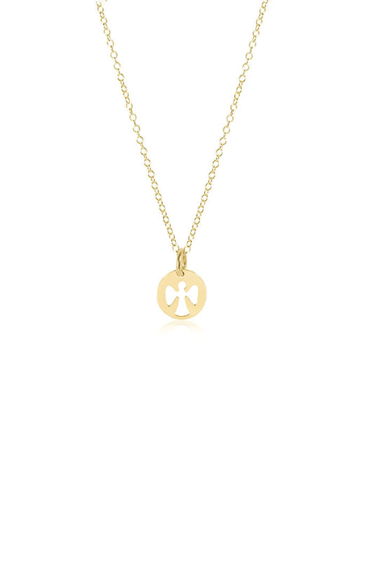 16" GUARDIAN ANGEL SMALL GOLD DISC