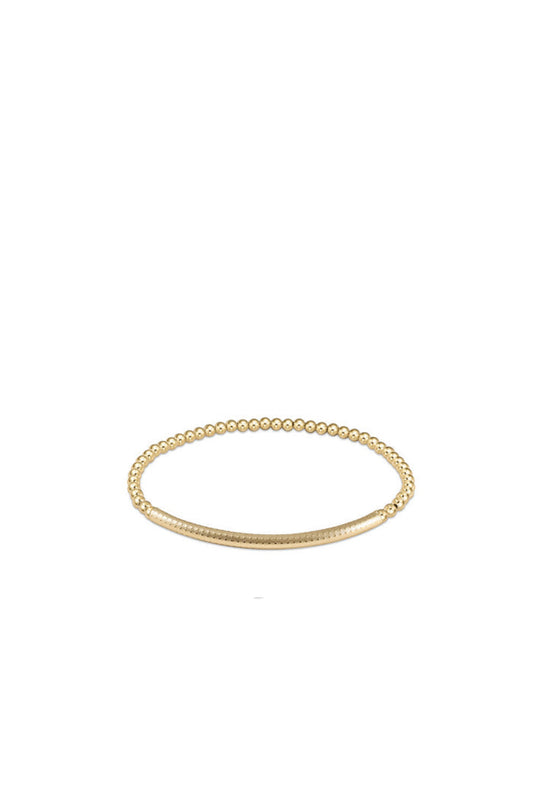 Classic Gold 3MM Bliss Bar Textured Gold