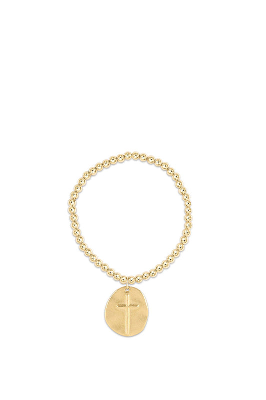 Classic Gold 4MM Inspire Charm Bracelet