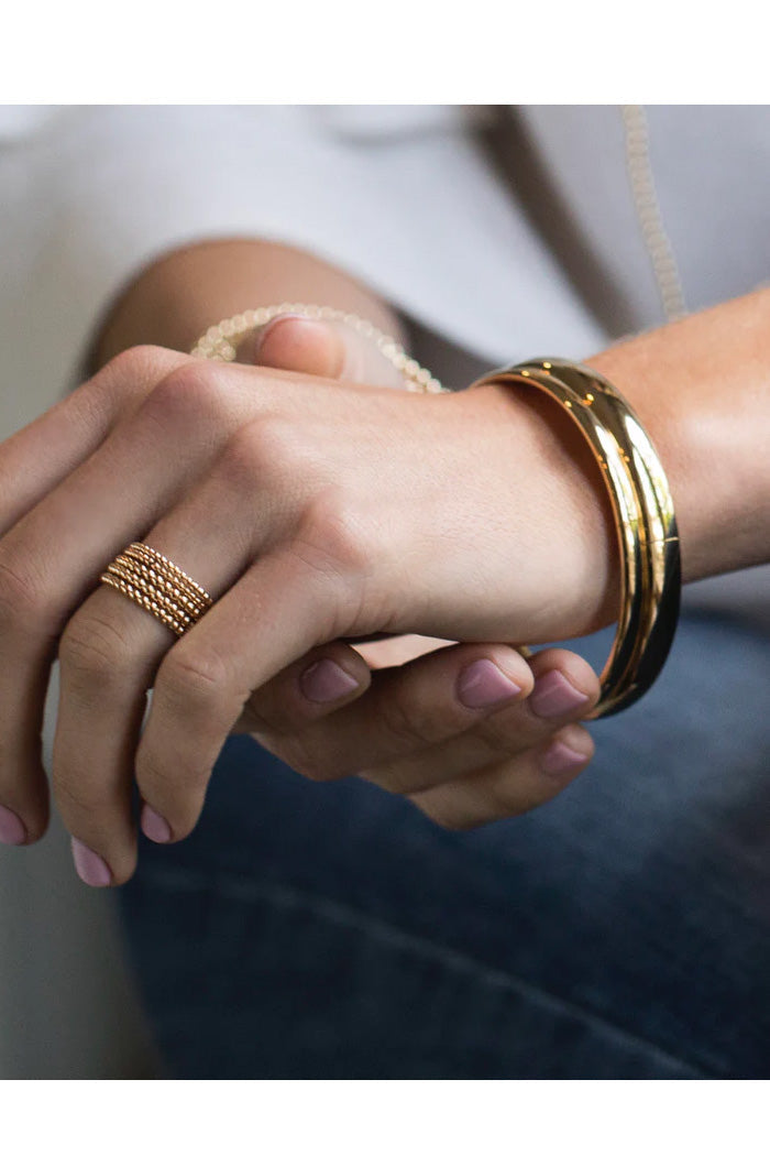 Cherish Gold Medium Bangle Bracelet