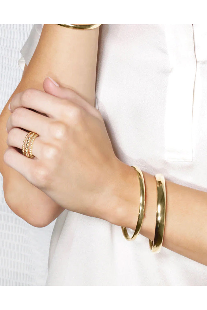 Cherish Gold Medium Bangle Bracelet