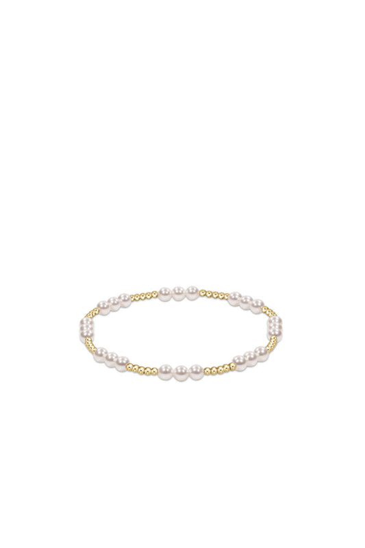Classic Joy 4MM Pearl Bead Bracelet
