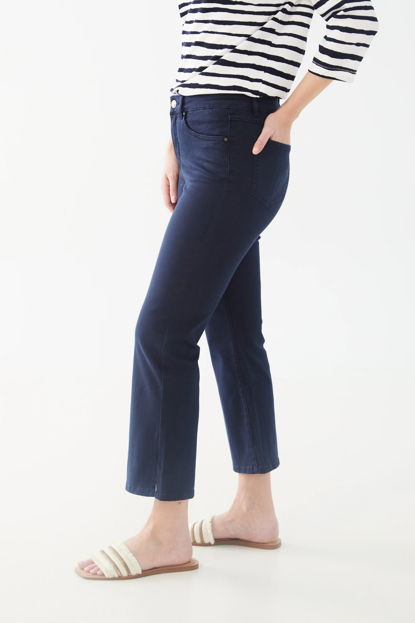 Euro Twill, Olivia Boot Crop Pant