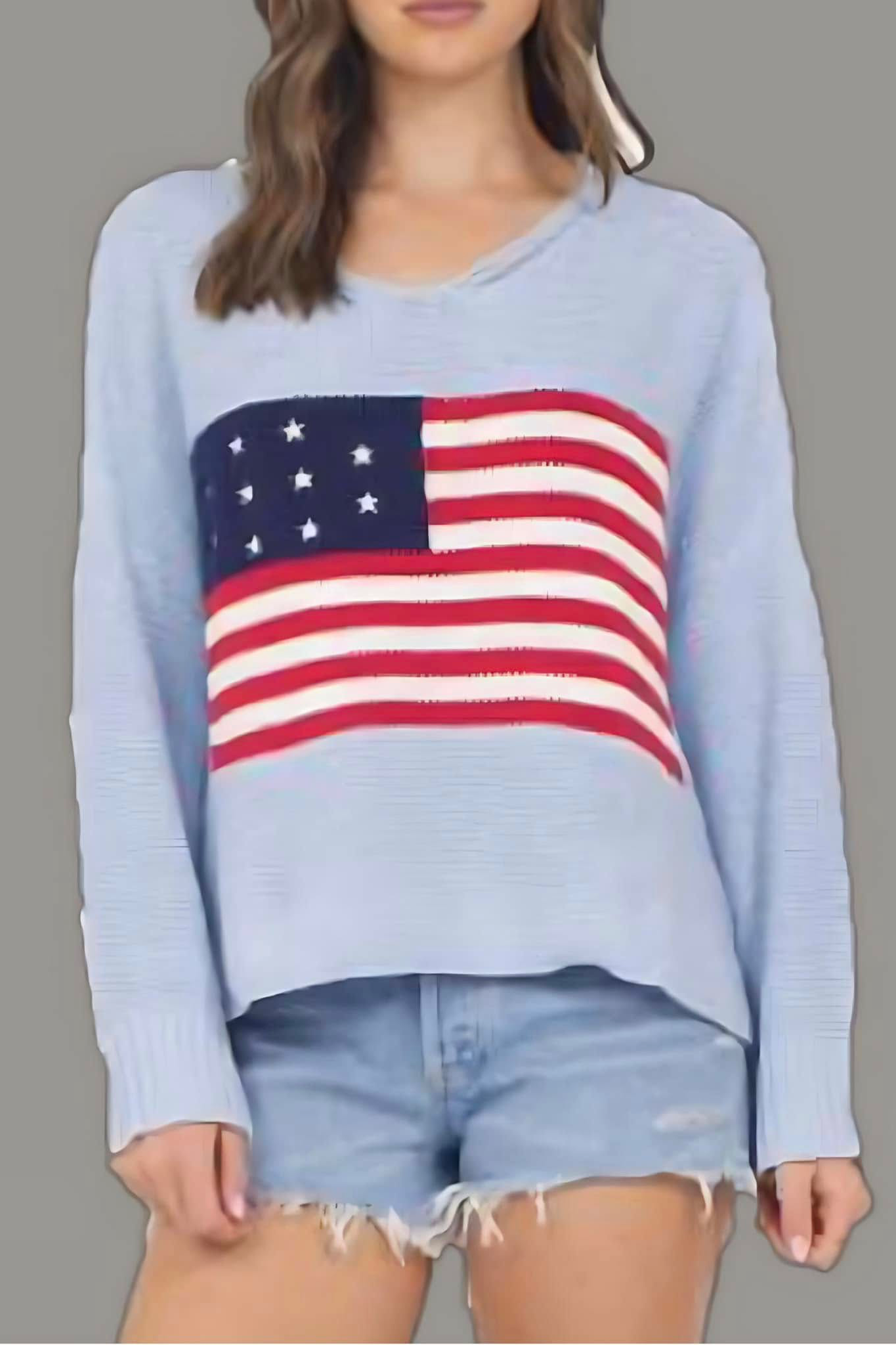 American Flag Sweater