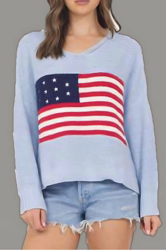 American Flag Sweater