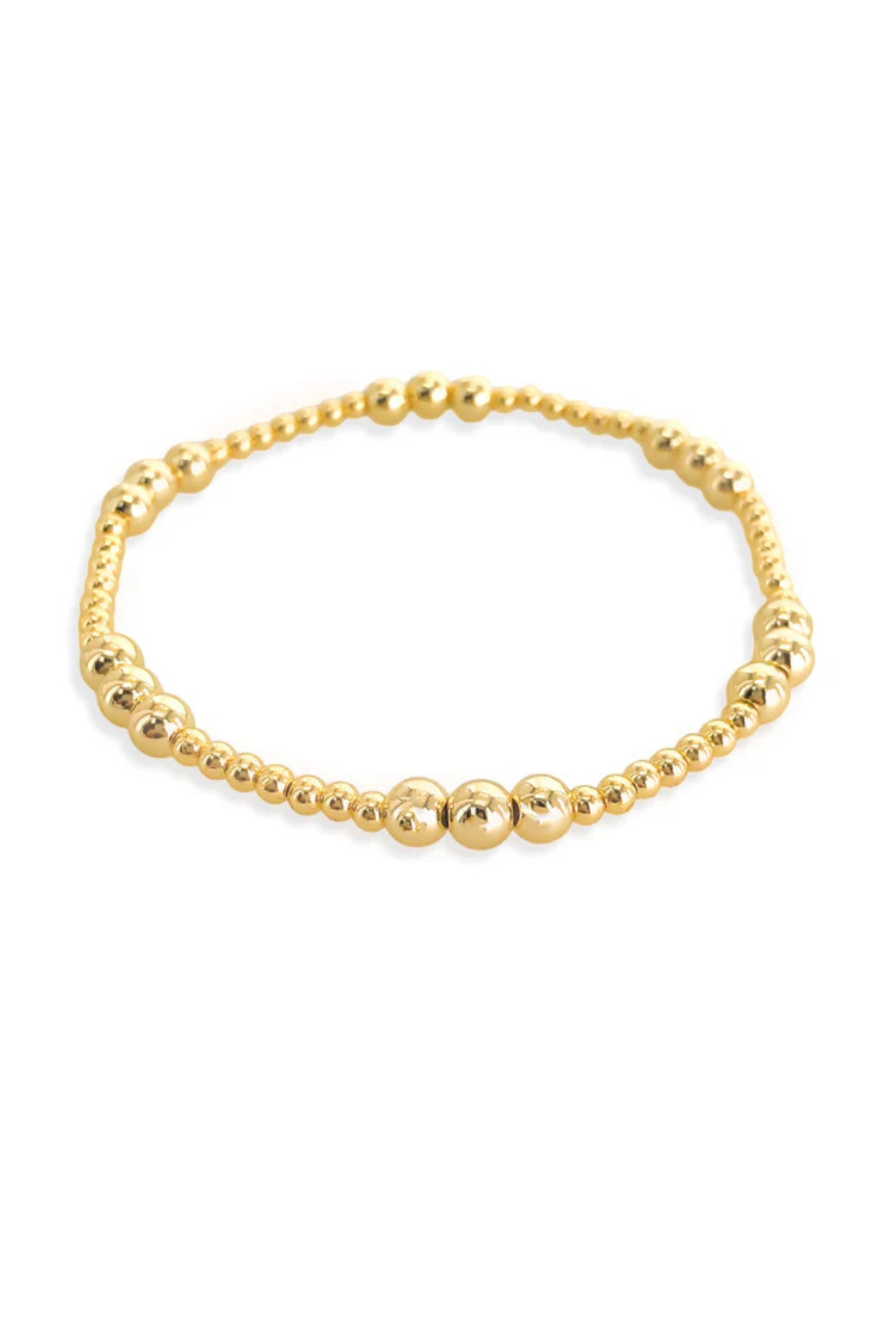 14K Beaded Stretch Bracelet