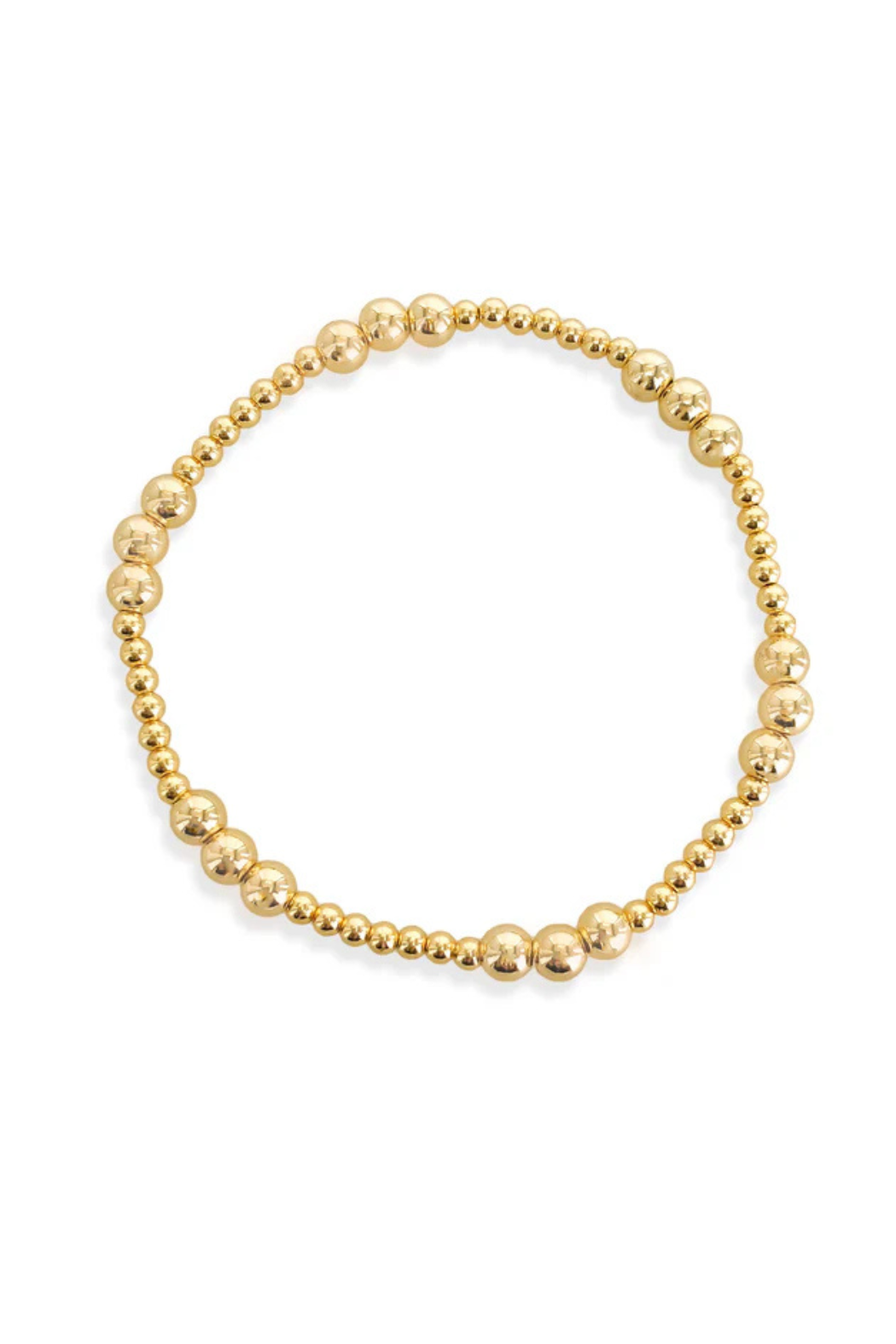 14K Beaded Stretch Bracelet