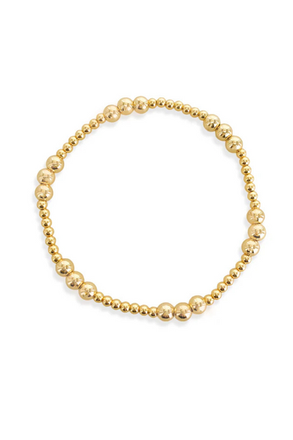 14K Beaded Stretch Bracelet