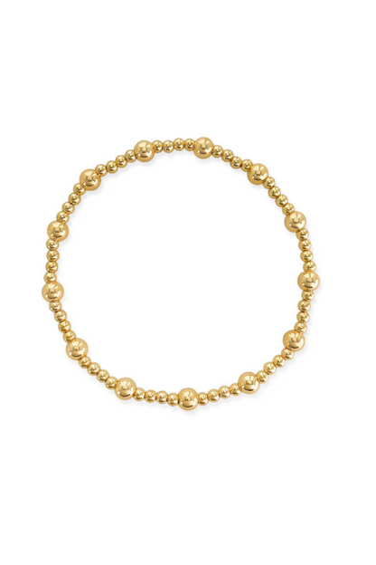 14K Beaded Stretch Bracelet