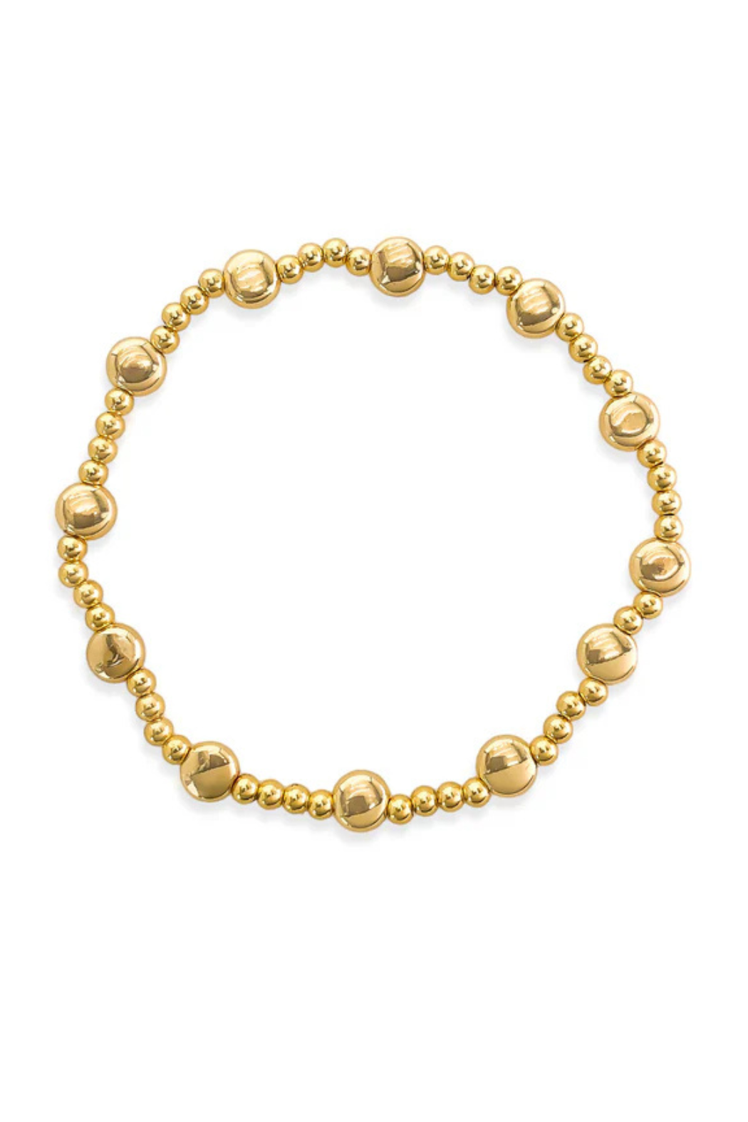 14K Beaded Stretch Bracelet