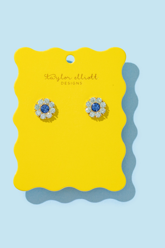 Caroline Flowers Stud Earrings