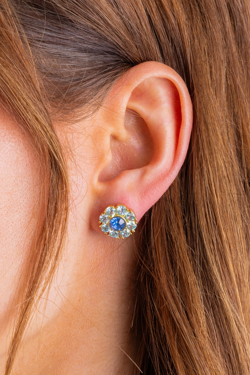 Caroline Flowers Stud Earrings