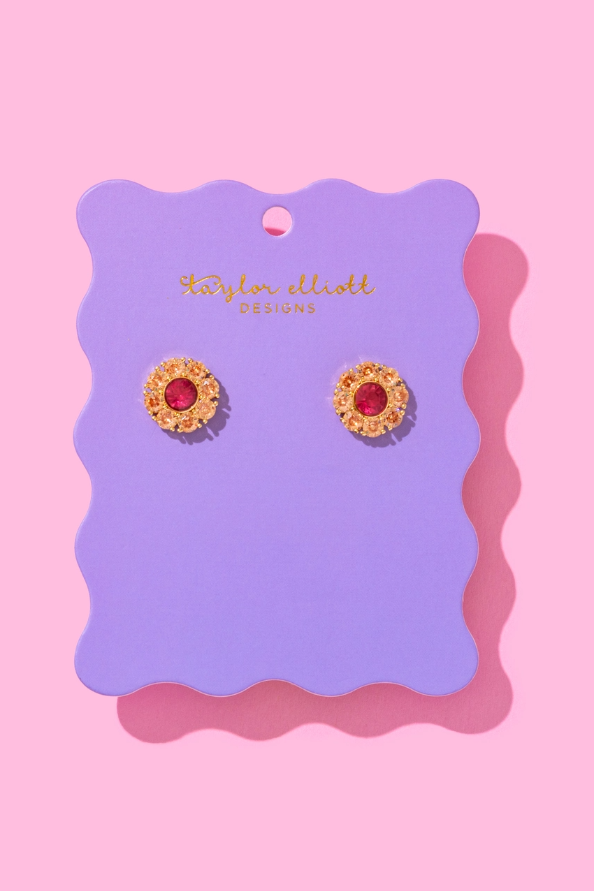 Caroline Flowers Stud Earrings