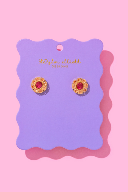 Caroline Flowers Stud Earrings