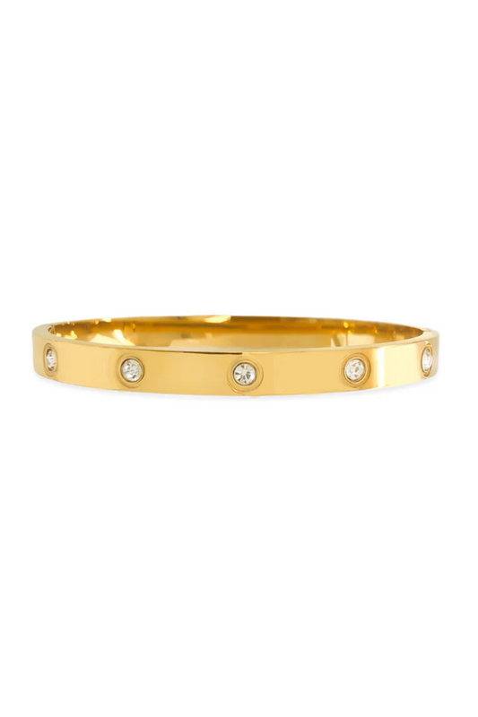 18K CZ 3mm Bangle