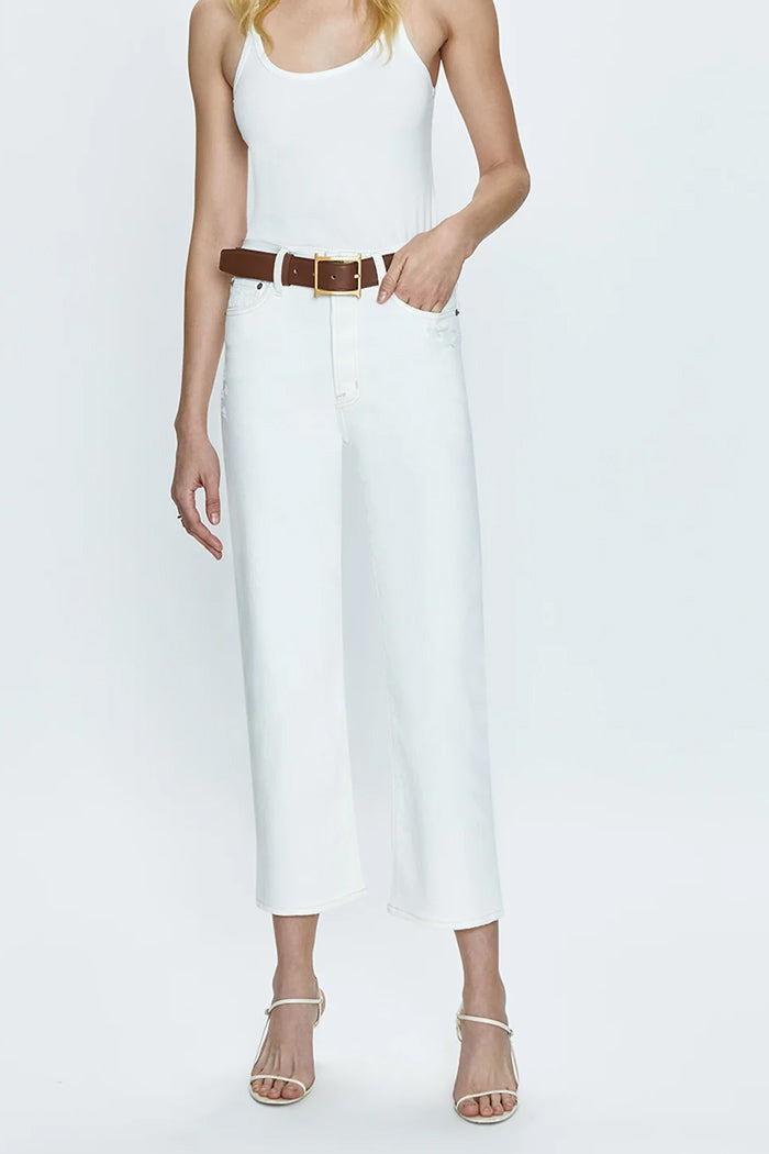 CASSIE CROP SUPER HIGH RISE STRAIGHT JEAN